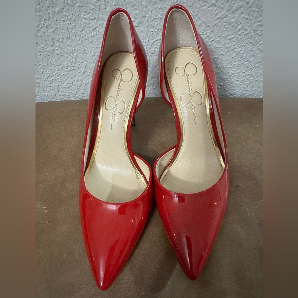 Jessica Simpson Red Stiletto Heels